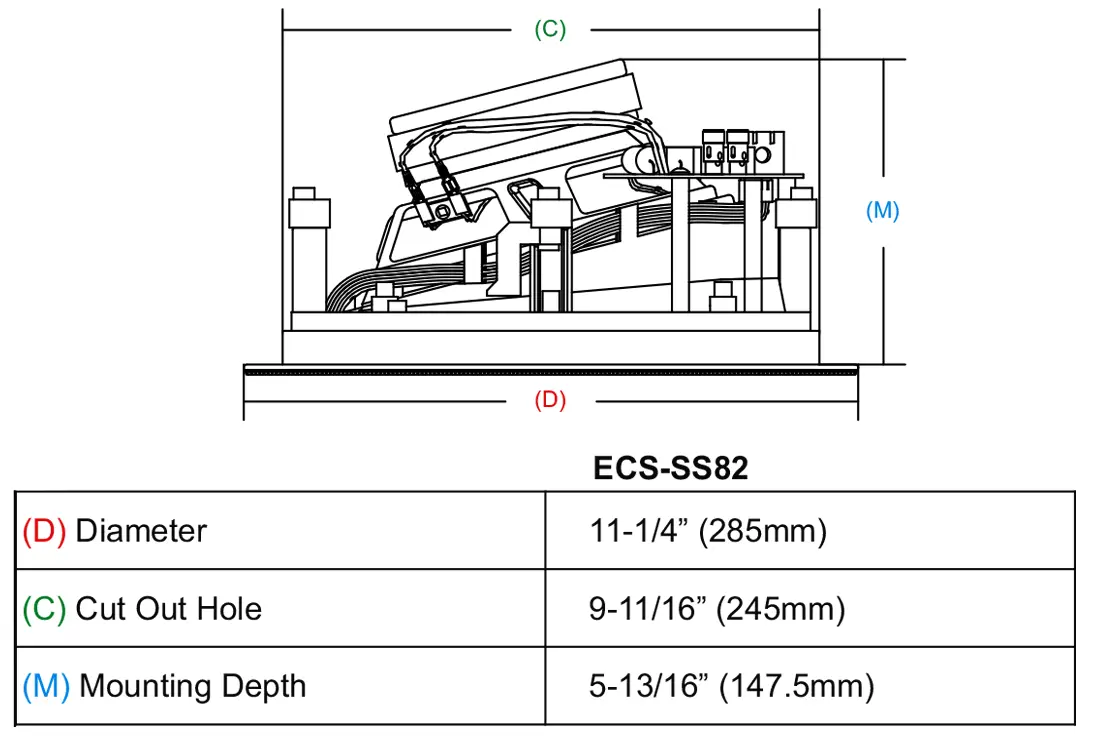 ECS-SS-82 In-Ceiling Speaker - Image 9