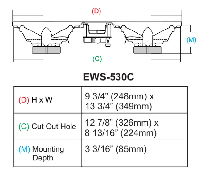 EWS-530C In-Wall Speaker - Image 12