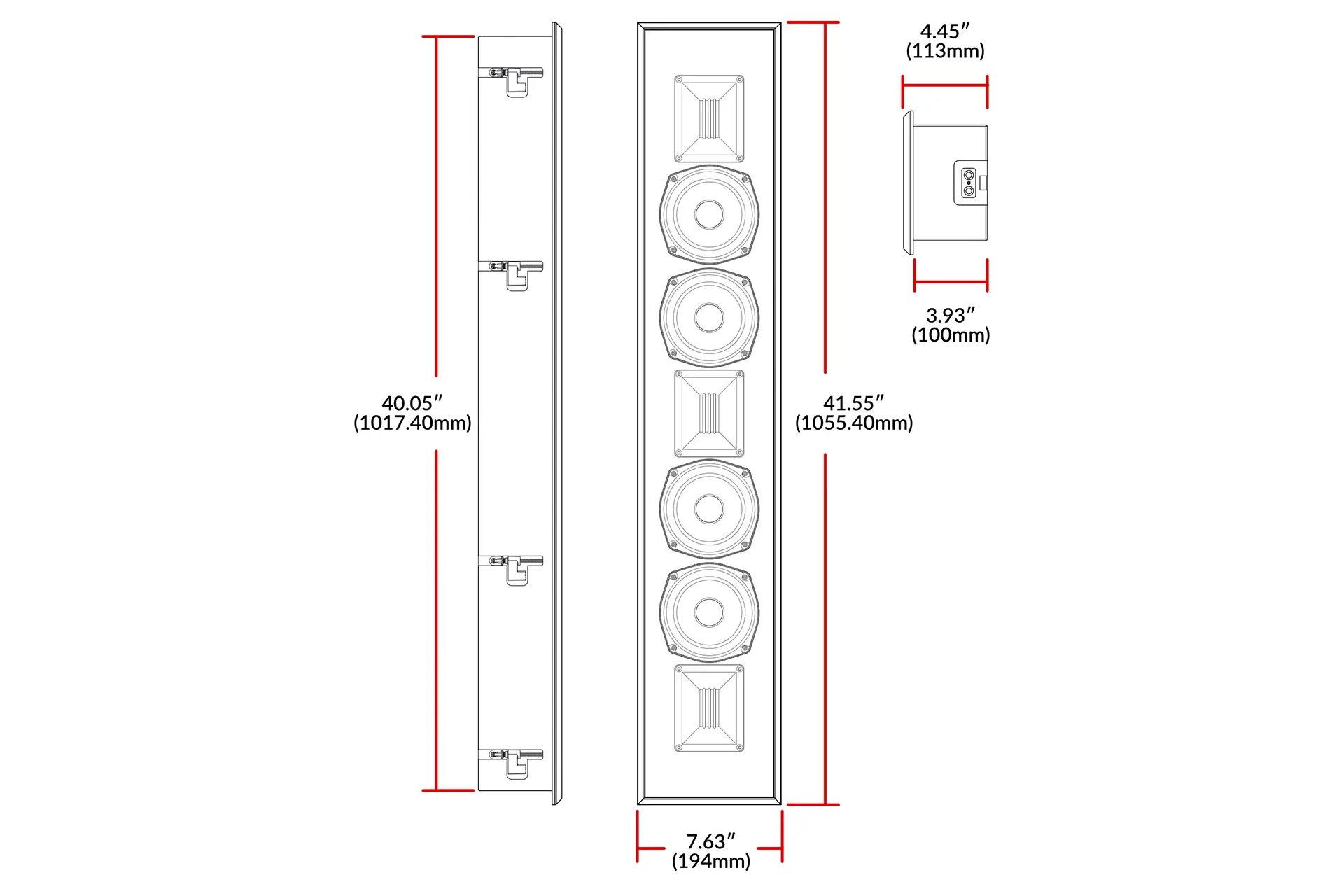 IW-4503-LCR In-Wall LCR Speaker - Image 5